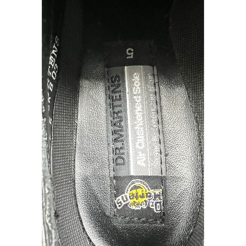 Dr Martens Black Leather Air Cushioned Sole Oxford Shoes Size 5 Chunky Y2K - Picture 5 of 12